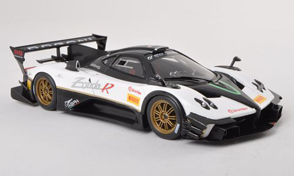 Pagani Zonda R 1/43 Spark R Evo white/carbon 2012 diecast model cars