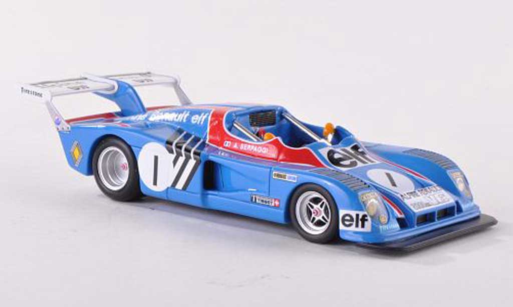 Alpine A441 1/43 Spark No.1 A.Serpaggi Champion 2LGR6 1974 diecast model cars