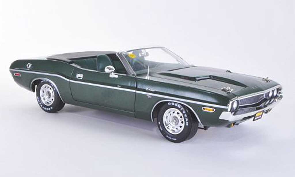 Dodge Challenger 1970 1/18 Greenlight 1970 Hemi Convertible R/T grun diecast model cars