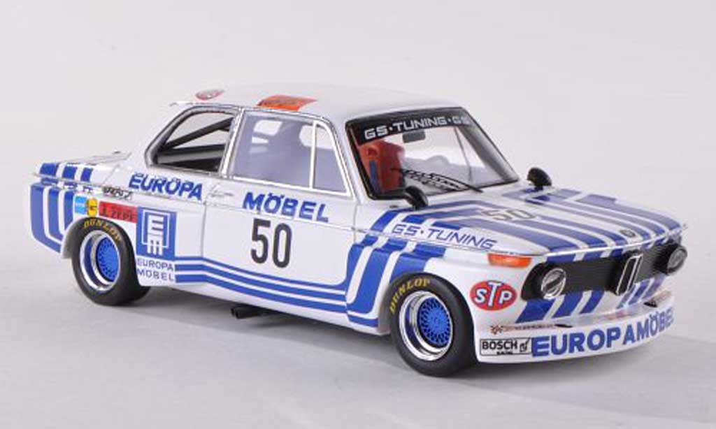 Bmw 2002 Tii 1/43 Spark Tii No.50 Europe Meubles DRM Hockenheim 1974 J.Obermoser diecast model cars