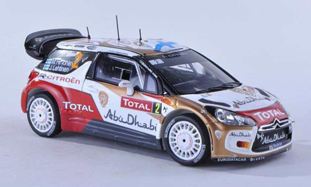 DS Automobiles DS3 WRC 2013 1/43 Spark WRC 2013 No.2 Abu Dhabi Rally Monte Carlo M.Hirvonen/J.Lehtinen diecast model cars