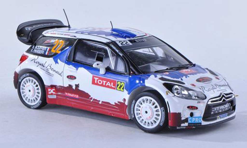 DS Automobiles DS3 WRC 2013 1/43 Spark WRC 2013 No.22 royal Bernard Rally Monte Carlo B.Bouffier/X.Panseri diecast model cars