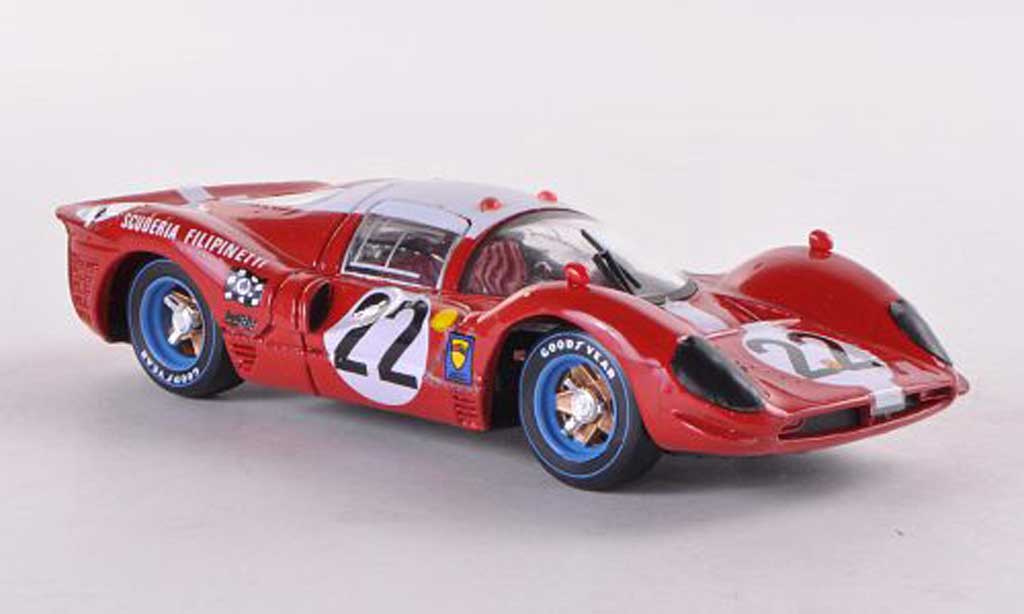 Ferrari 412 1/43 Brumm P No.22 Scuderia Filipinetti 24h Le Mans 1967 Scuderia Filipinetti diecast model cars