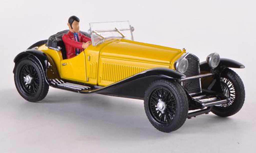 Alfa Romeo 1750 1/43 Brumm yellow Lupin driving diecast model cars