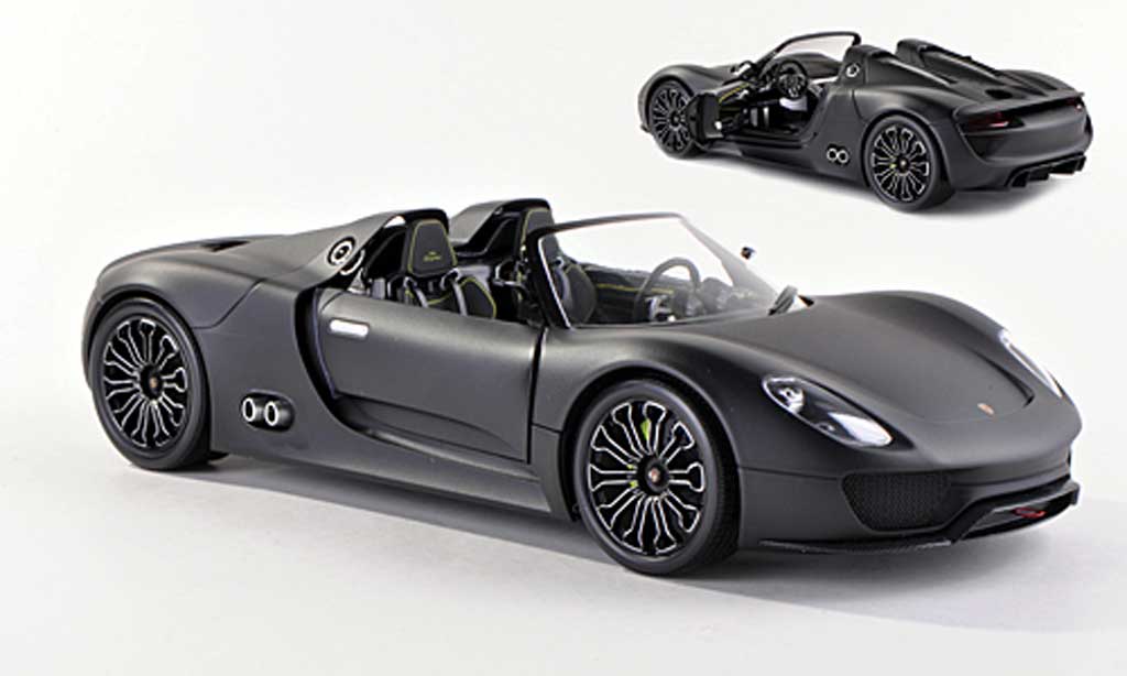 Porsche 918 2010 1/43 Minichamps 2010 Spyder mat-black diecast model cars