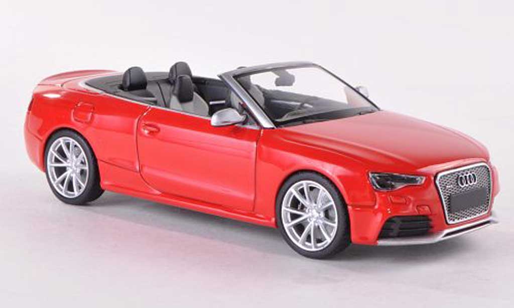 Audi RS5 cabriolet 1/43 Minichamps cabriolet Convertible red 2012 diecast model cars