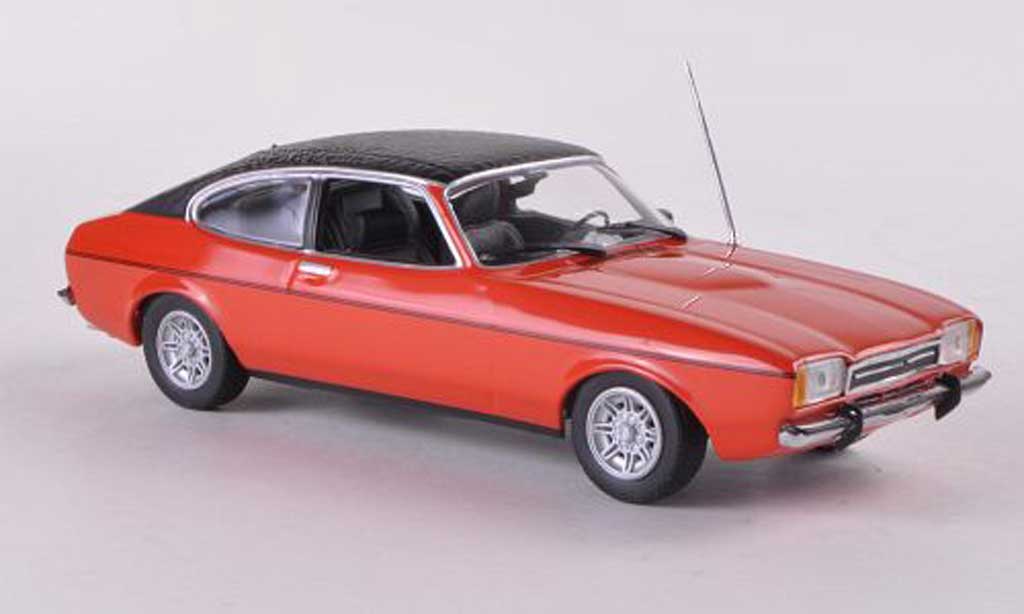 Ford Capri 1/43 Minichamps MkII red/mattblack 1974 diecast model cars