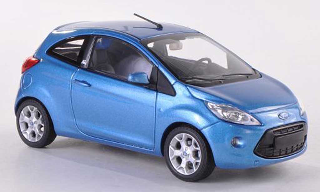 Ford Ka 1/43 Minichamps II blue 2009 diecast model cars