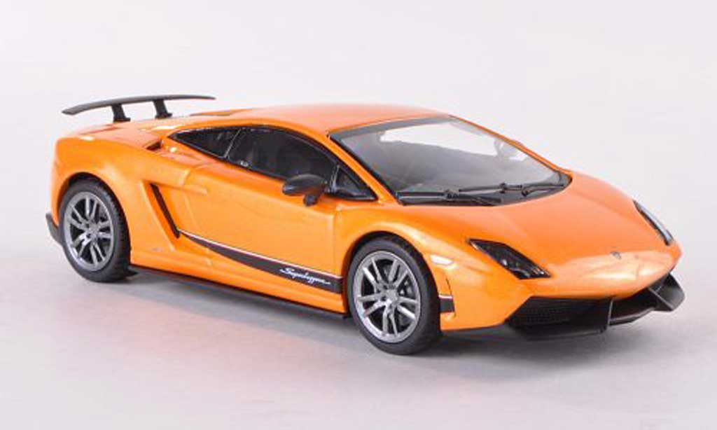 Lamborghini Gallardo LP570-4 1/43 Minichamps LP570-4 Superleggera orange 2011 diecast model cars