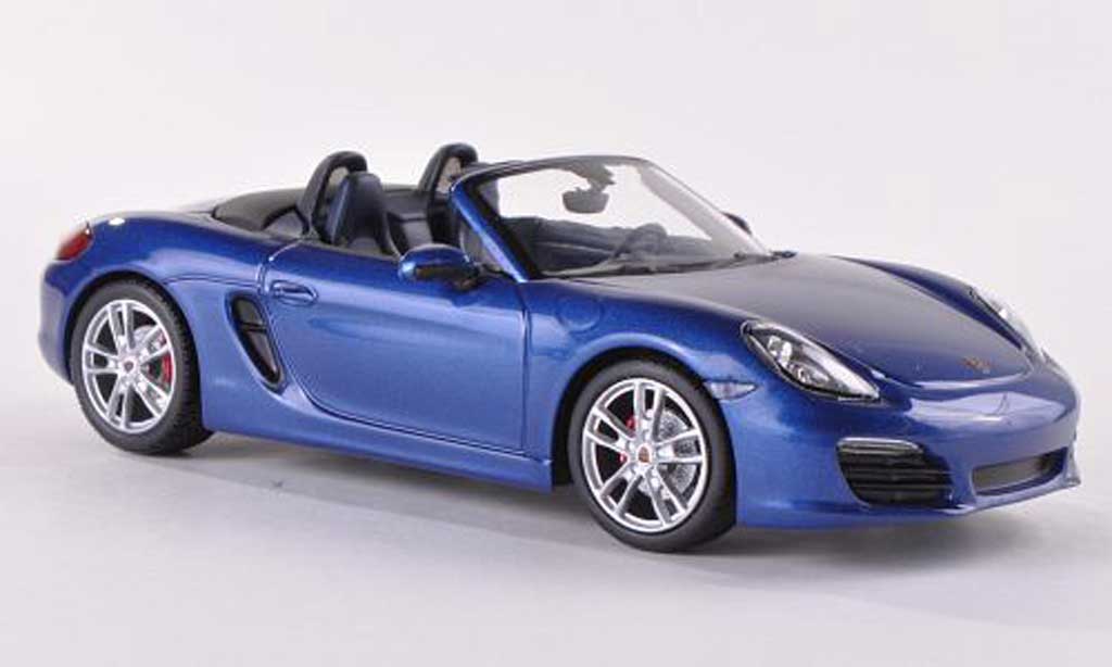 Porsche Boxster 1/43 Minichamps S (981) blue 2012 diecast model cars