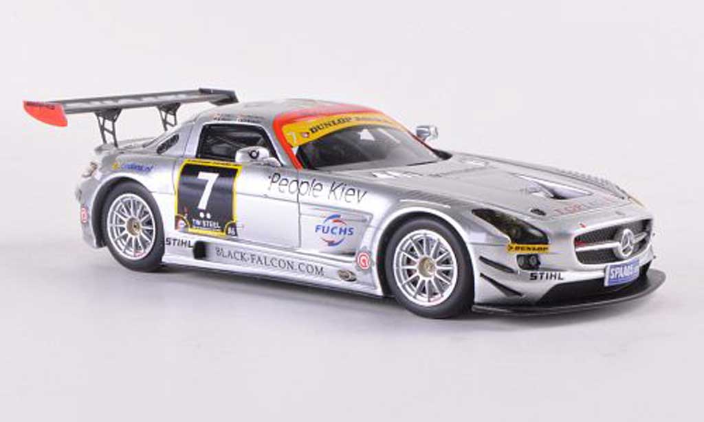 Mercedes SLS 1/43 Minichamps AMG GT3 No.7 Team Black Falcon 24h Dubai 2011 Jager/Seyffarth/Heyer/Breslin diecast model cars