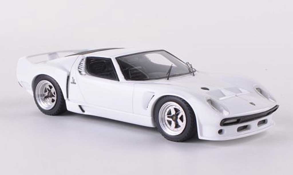 Lamborghini Miura SVJ 1/43 Look Smart SVJ Hard Top white 1966 diecast model cars