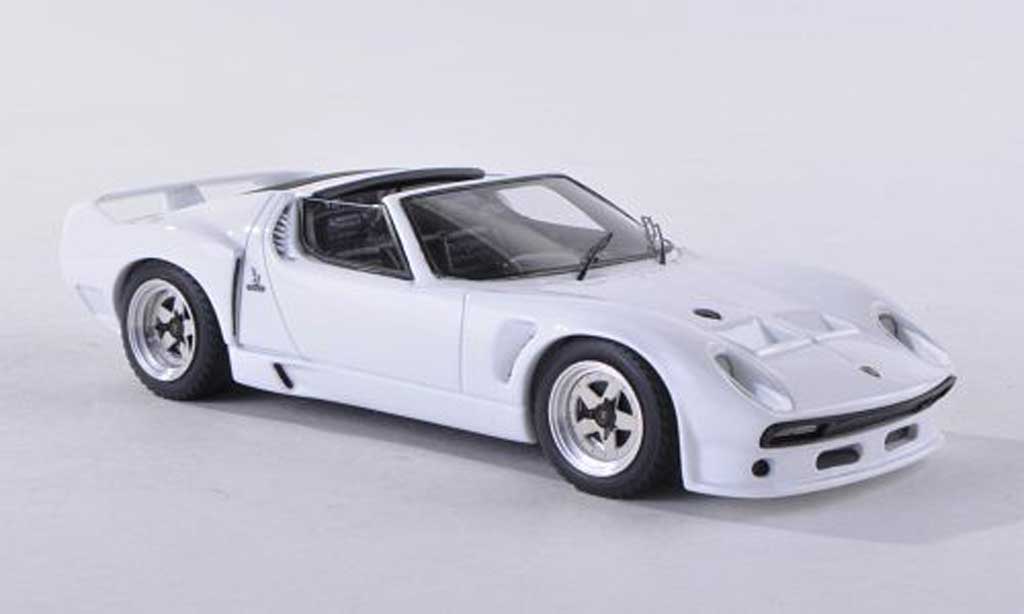 Lamborghini Miura SVJ 1/43 Look Smart SVJ Spyder white 1966 diecast model cars