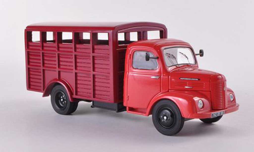 Hotchkiss PL50 1/43 Eligor Viehtransporter red/red diecast model cars