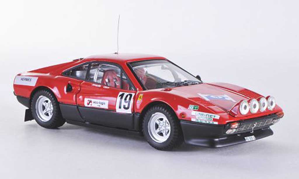 Ferrari 308 GTB 1/43 Best GTB Rally ST Cergue No.19 1982 Jaquillard diecast model cars