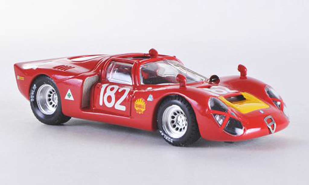 Alfa Romeo 33.2 1968 1/43 Best 1968 Spider Targa Florio No.182 Baghetti/Biscaldi diecast model cars