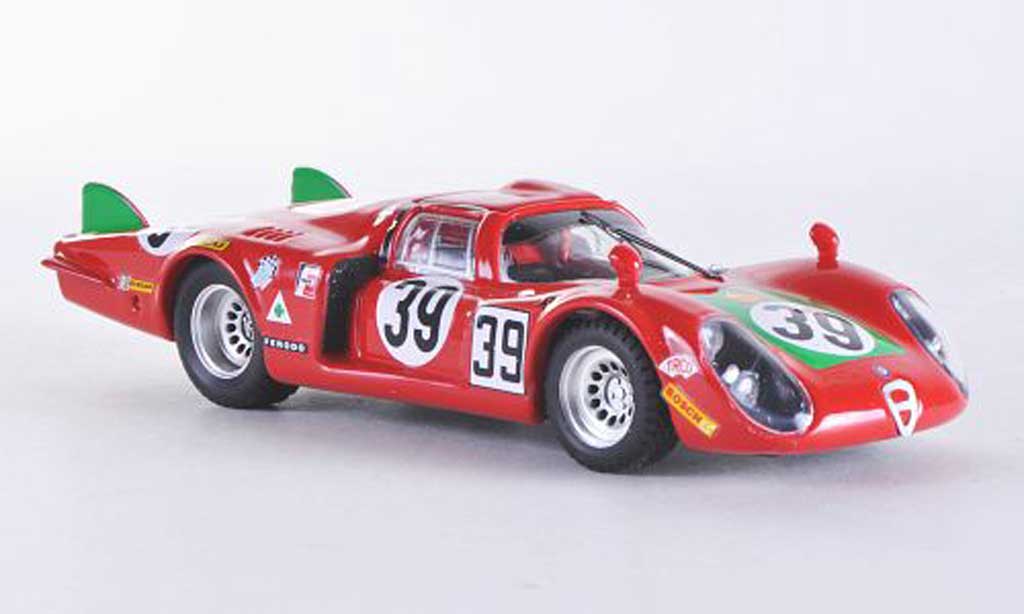 Alfa Romeo 33.2 1968 1/43 Best 1968 Coda Lunga Le Mans No.39 Giunti/Galli diecast model cars