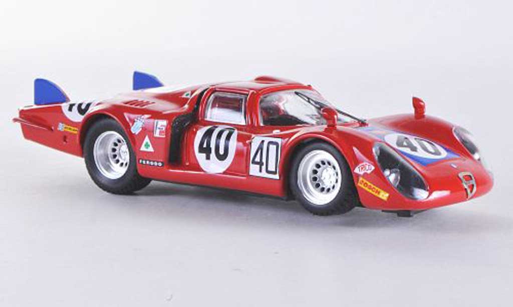Alfa Romeo 33.2 1968 1/43 Best 1968 Coda Lunga Le Mans No.40 Casoni/Biscaldi diecast model cars
