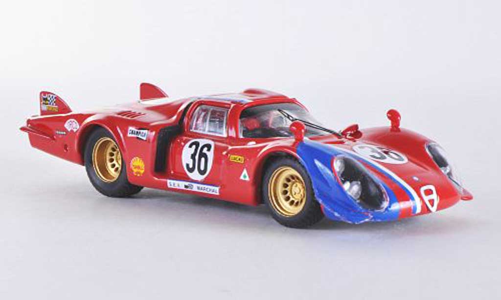 Alfa Romeo 33.2 1969 1/43 Best 1969 Le Mans No.36 Pilette/Slotemaker diecast model cars