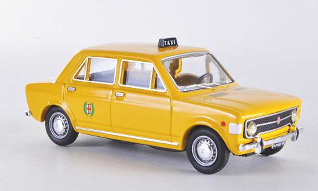 Fiat 128 1/43 Rio 4 turig Taxi Giallo Milano 1971 diecast model cars