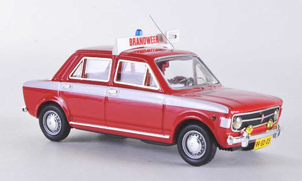 Fiat 128 1/43 Rio 4 turig danische Fire brigade diecast model cars