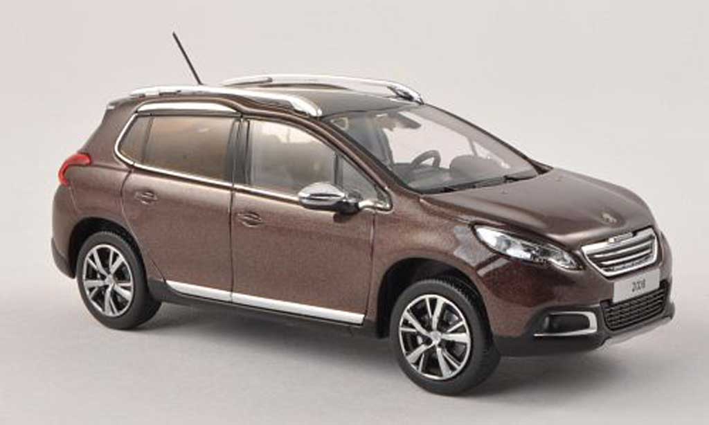 Peugeot 2008 1/43 Norev black-brun 2013 diecast model cars