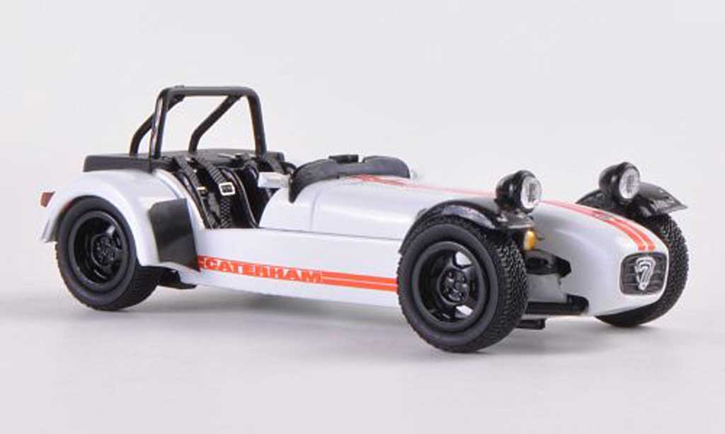 Caterham Super Seven 1/43 Kyosho JPE white/orange diecast model cars
