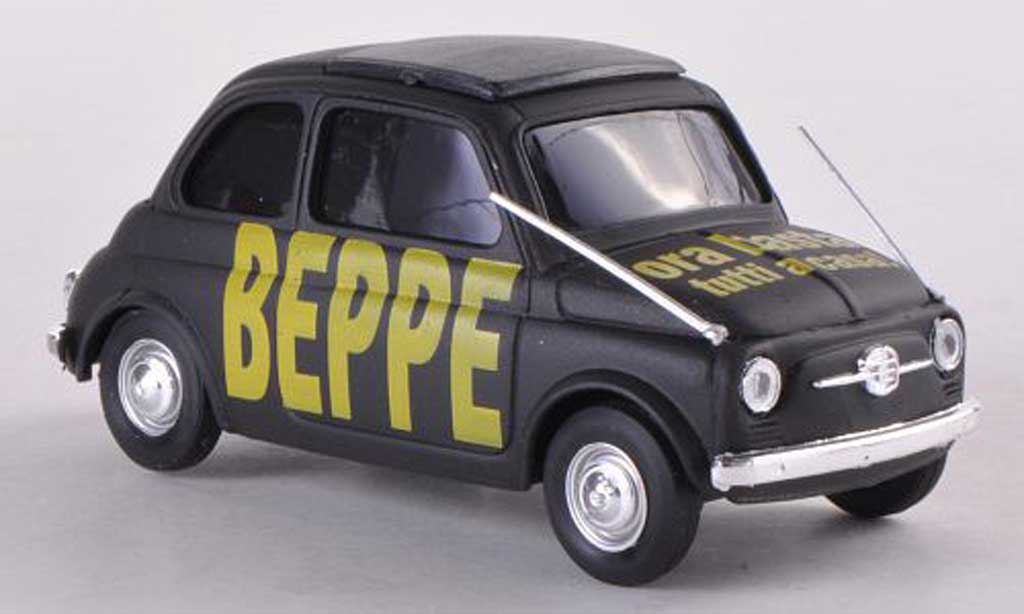 Fiat 500 Brums 1/43 Brumm Brums BEBBE ora basta tutti a casa black diecast model cars