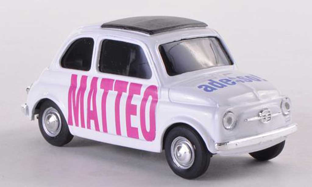 Fiat 500 Brums 1/43 Brumm Brums MATTEO adesso white diecast model cars