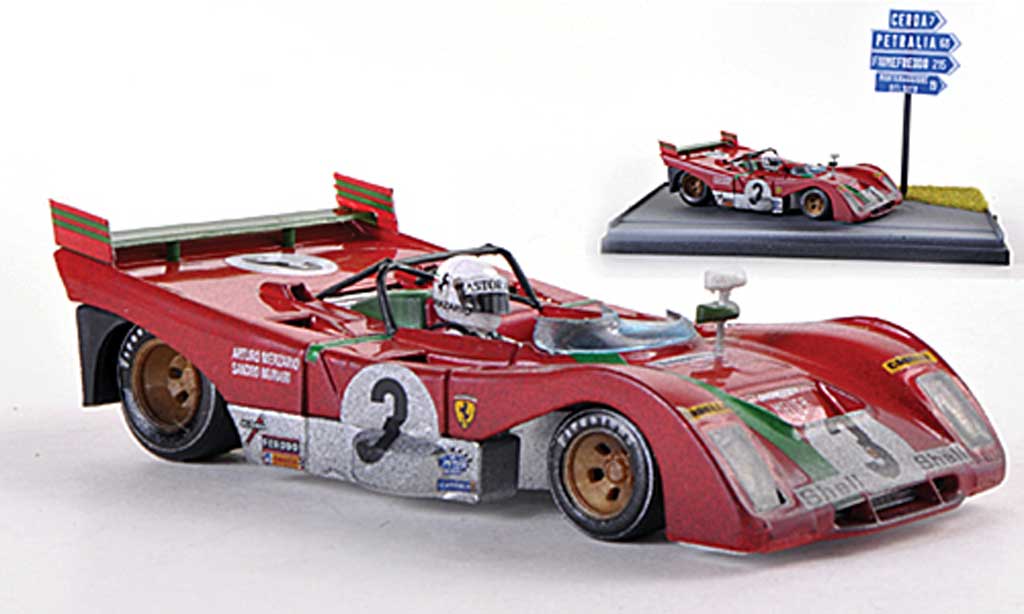 Ferrari 321 1/43 Brumm PB No.3 Targa Florio 1972 A.Merzario / S.Munari diecast model cars