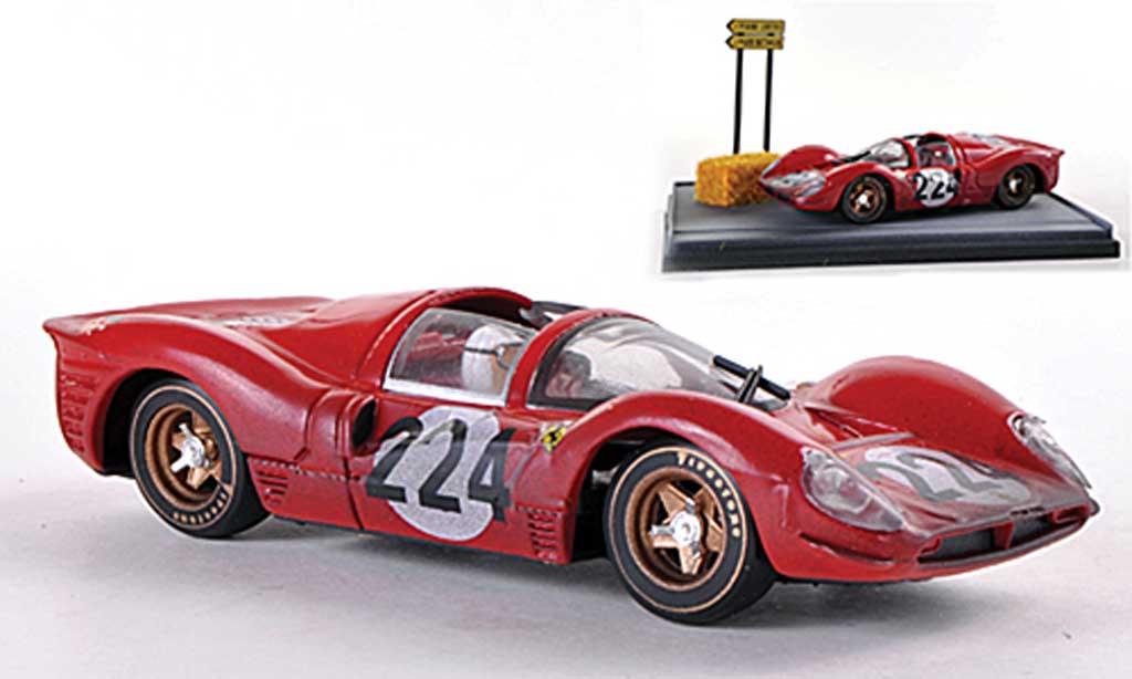Ferrari 330 P4 1/43 Brumm P4 No.224 Nino Vaccarella Targa Florio 1967 diecast model cars