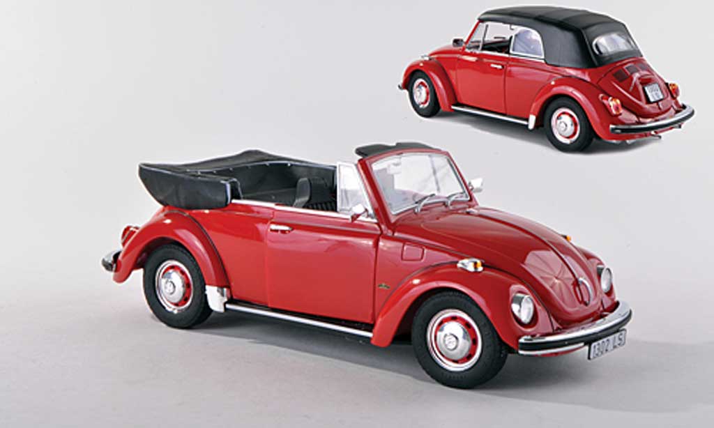 Volkswagen Coccinelle 1/18 Revell 1302 LS cabriolet red diecast model cars
