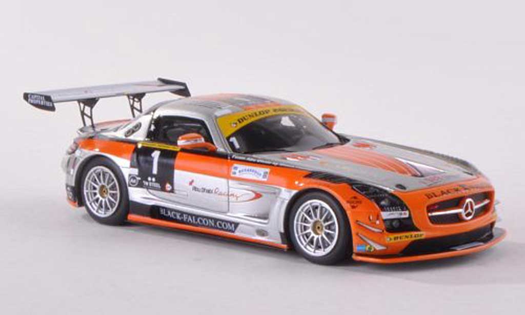 Mercedes SLS 1/43 Spark GT3 No.1 Abu Dhabi Racing 24h Dubai 2013 Al Qubaisi/Schneider/Bleekemolen/Edwards diecast model cars