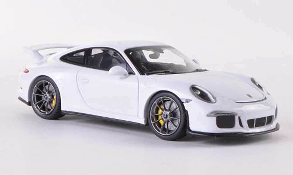 Porsche 991 GT3 1/43 Minichamps GT3 white 2013 diecast model cars