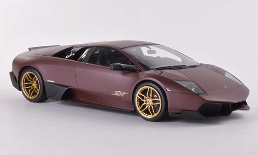 Lamborghini Murcielago LP670 1/18 MR Collection LP670 SV Fixed Wing mattbrown diecast model cars