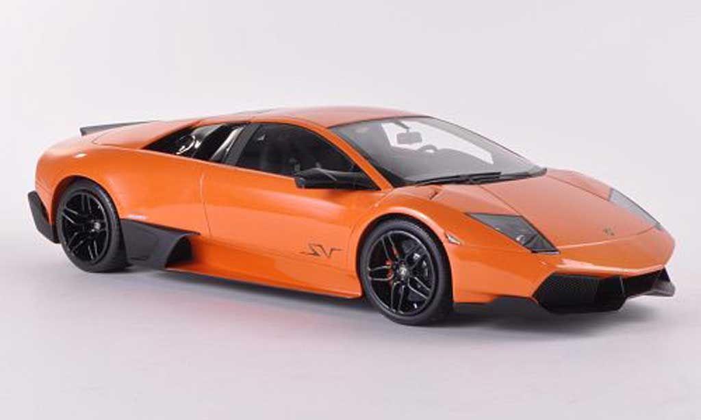 Lamborghini Murcielago LP670 1/18 MR Collection LP670 SV Fixed Wing orange diecast model cars