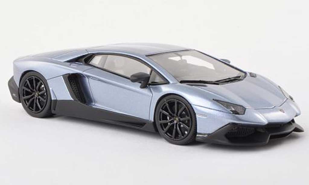 Lamborghini Aventador LP720-4 1/43 Look Smart LP720-4 50eme Anniversaire blue clair diecast model cars