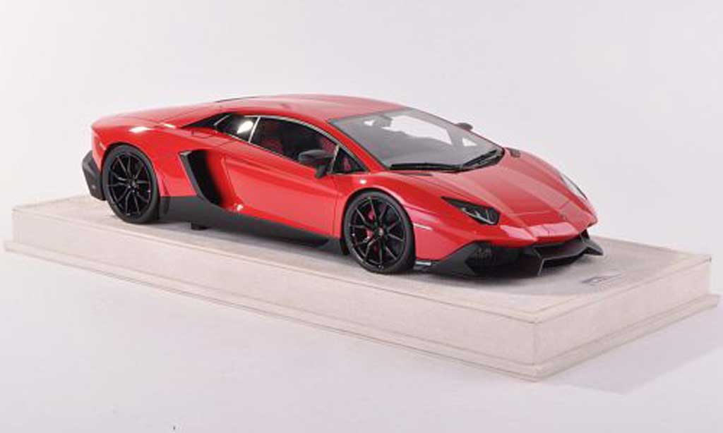 Lamborghini Aventador LP720-4 1/18 MR Collection LP720-4 50th Anniversario red diecast model cars