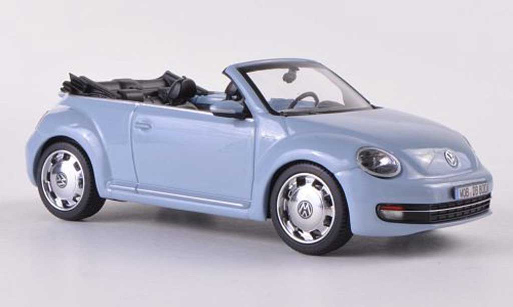 Volkswagen Beetle Cabriolet 1/43 Schuco Convertible blue grey 2012 diecast model cars