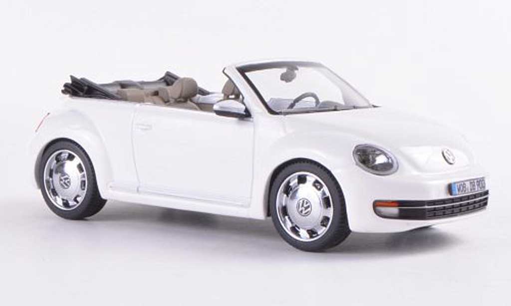 Volkswagen Beetle Cabriolet 1/43 Schuco Convertible white 2012 diecast model cars