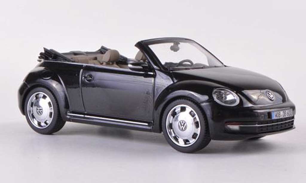 Volkswagen Beetle Cabriolet 1/43 Schuco Convertible black 2012 diecast model cars