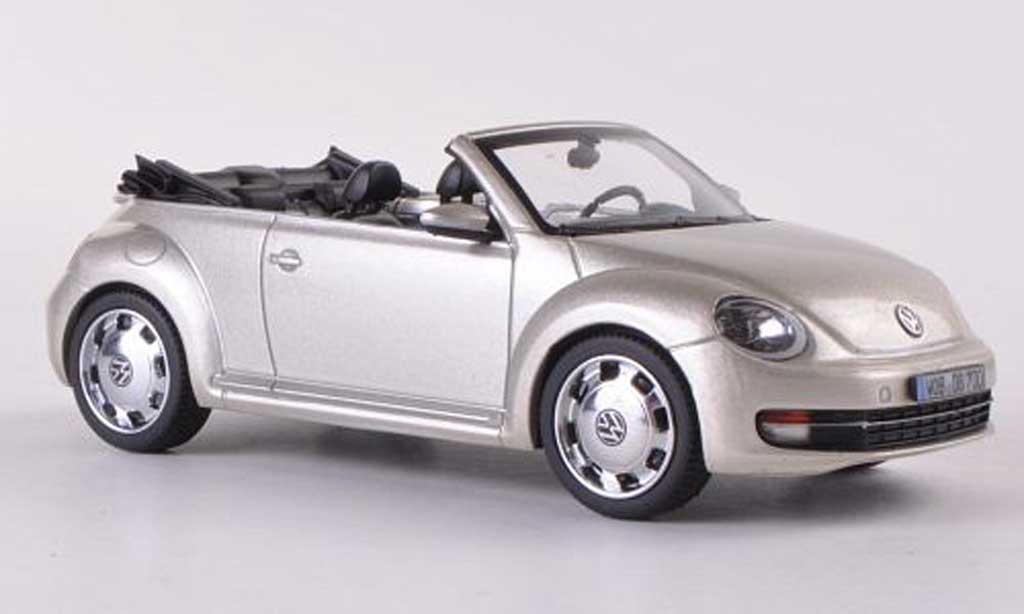 Volkswagen Beetle Cabriolet 1/43 Schuco Convertible beige 2012 diecast model cars