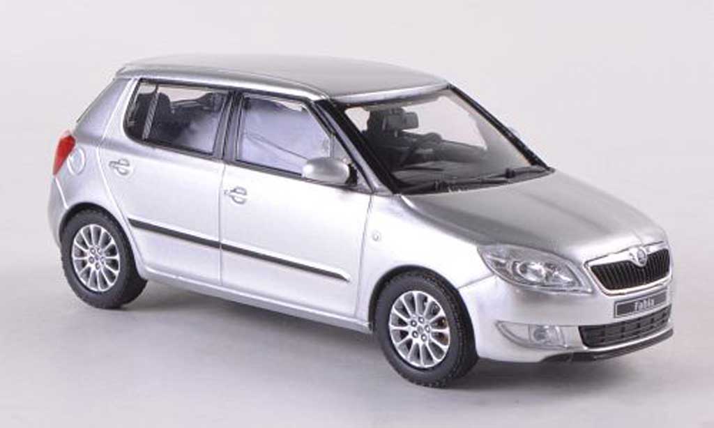 Skoda Fabia II 1/43 Abrex II grey Facelift 2010 diecast model cars
