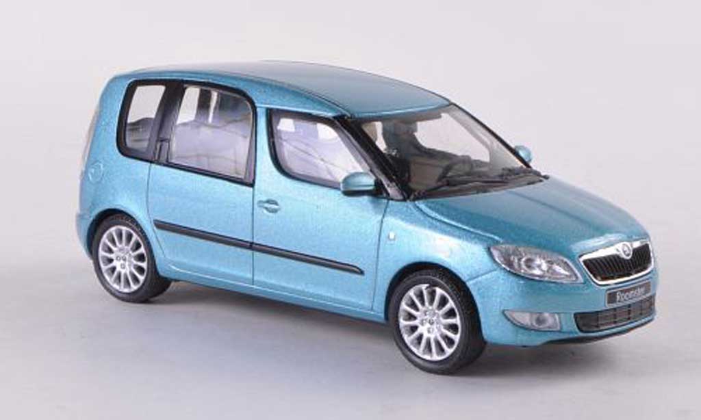 Skoda Roomster 1/43 Abrex blue Facelift 2010 diecast model cars