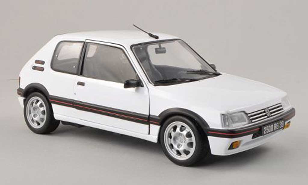 Peugeot 205 GTI 1/18 Norev GTI white 1991 diecast model cars