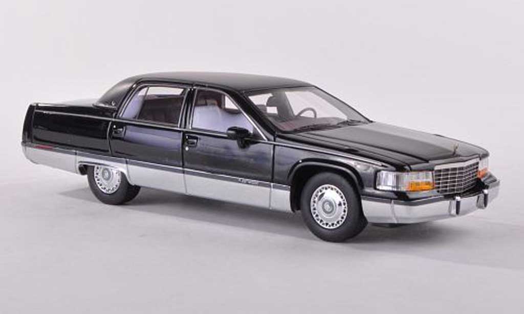Cadillac Fleetwood Brougham 1/43 American Excellence Brougham black/lumineuses-black limitee edition 300 piece 1994 diecast model cars