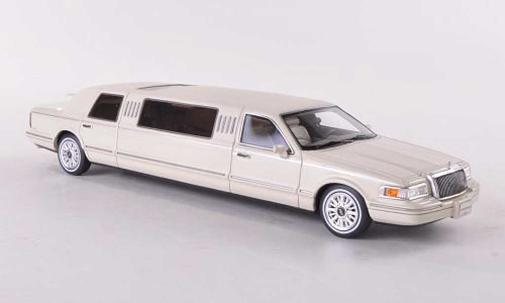 Lincoln Town Car 1997 1/43 GLM 1997 Limousine elfenbein/mattwhite 1997 diecast model cars