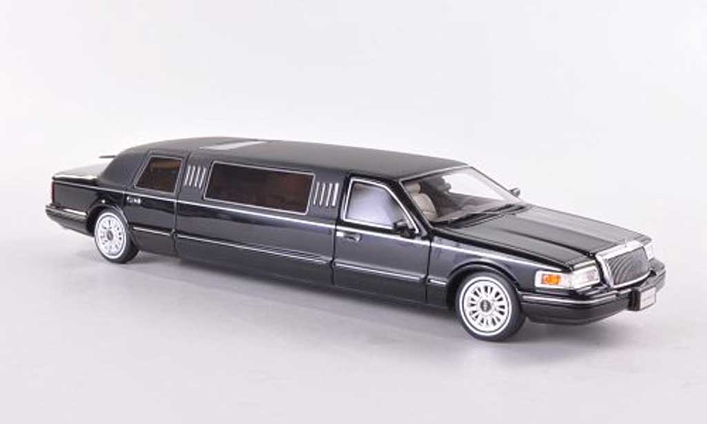 Lincoln Town Car 1997 1/43 GLM 1997 Limousine black/mattblack 1997 diecast model cars