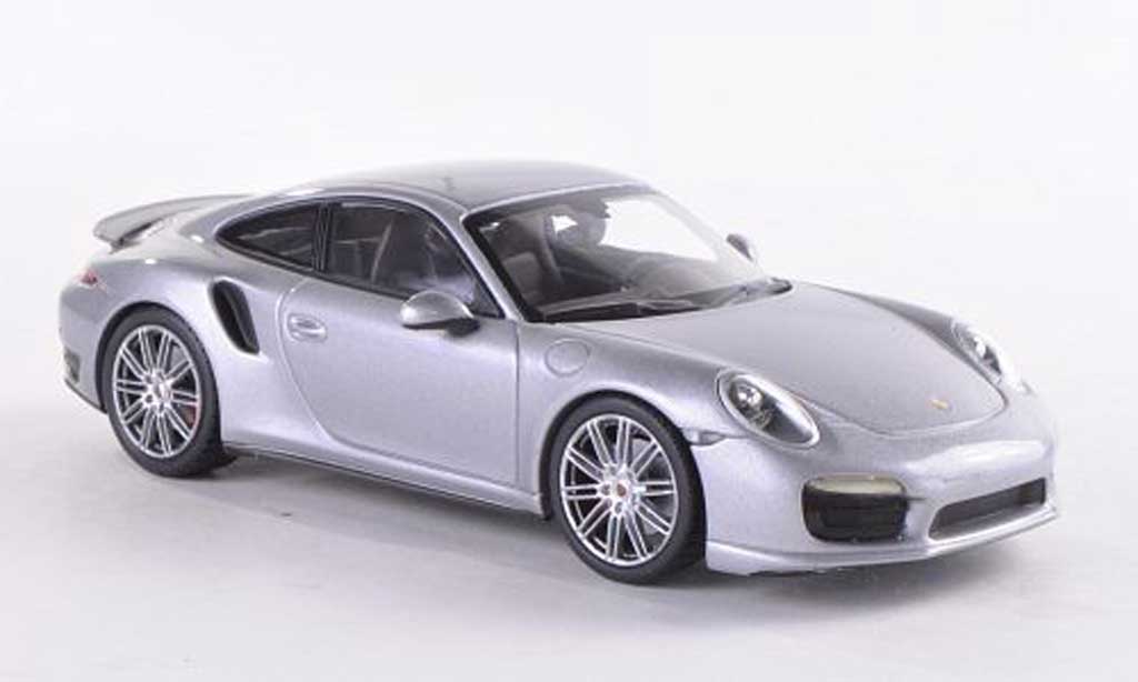 Porsche 991 Turbo 1/43 Minichamps Turbo grey 2013 diecast model cars