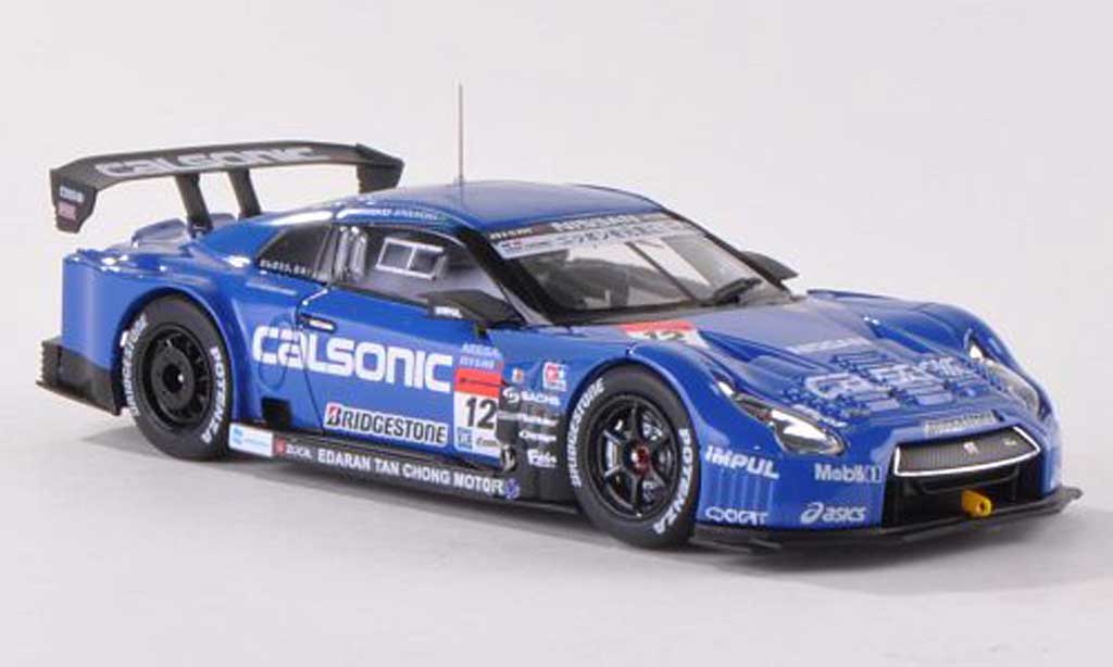 Nissan Skyline R35 1/43 Ebbro R35 GT-R No.12 Calsonic Impul Super GT500 2013 T.Matsuda/J.P.Oliveira diecast model cars